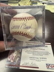 johnny bench signed baseball psa HOF 89