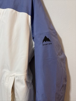Burton Purple & White Gore-Tex Hooded Snowboarding Jacket Women's