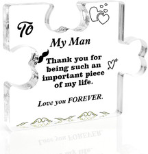 Gifts for Him Boyfriend Gifts BF, to My Love Husband, Acrylic Desk Decor Wedding