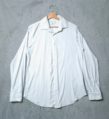Class Zara Slim Fit Herren Hemd Langarm Gr. M weiß gestreift