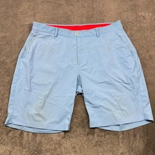 Redvanly Hanover Shorts Mens XL Blue 9" Golf Performance Pull On Casual