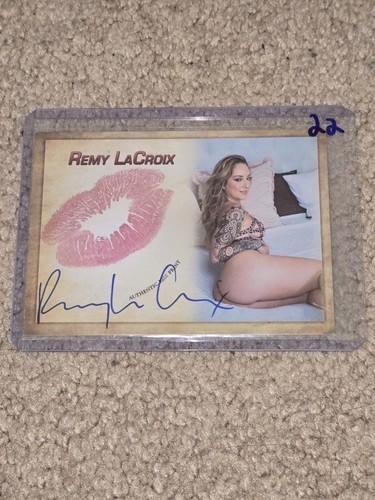 Remy LaCroix Autograph Signed Kiss Card Collectors Expo Model #22