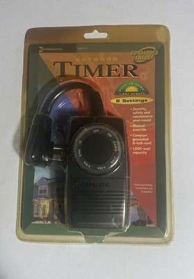 Intermatic Outdoor Timer. Light Sensor, 6 Settings