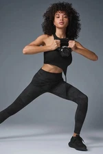 $128 Alo Yoga High Waisted Camo Vapor Leggings Black Gray Camo Full Length M