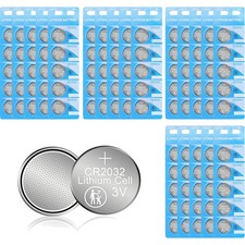 CR2032 Coin Cell Battery 3V Lithium Manganese 230mAh 100 Pack