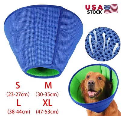 Pet Protective Collar Dog Cat Neck Cone Recovery Cone Collar Size S,M,L,XL