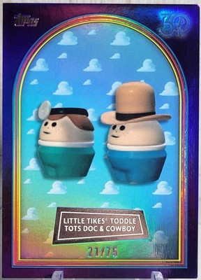 2025 Topps 30 Years of Toy Story Little Tike Toddle Tots Doc & Cowboy Purple /75