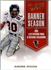 Andre Rison 2016 Panini Prestige Banner Season #36 Atlanta Falcons Football Card
