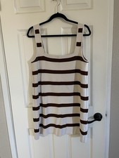 Show Me Your Mumu Mellow Mini Driftwood Stripe Dress X-Large