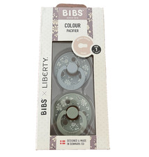 BIBS x Liberty Colour Pacifier Set of 2 Natural Rubber Round Size 1 Newborn 0 