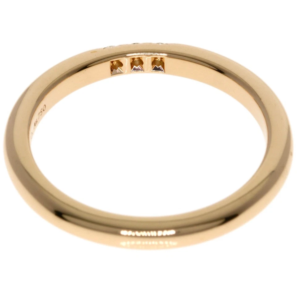 TIFFANY&Co.  Anillo Clásico Banda Diamantes Oro Rosa K18 Damas [Usado] Foto 4 de 4