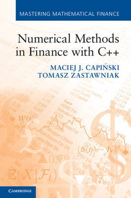 Numerical Methods in Finance with C++ Capiński Zastawniak Hardback 9781107003712