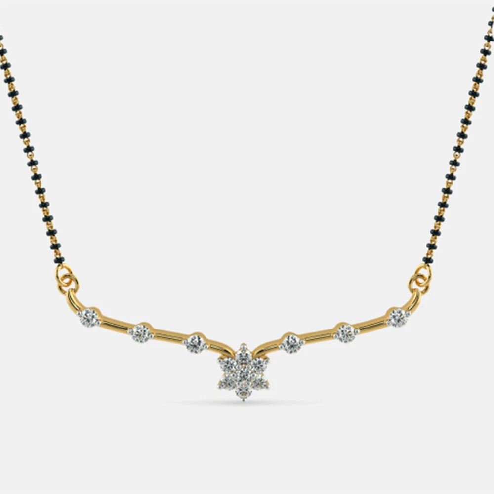 Diamond pendant for mangalsutra best sale price