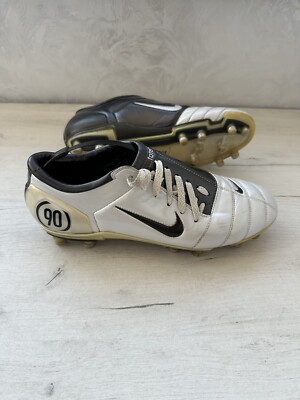 Nike Total 90 Air Zoom White Gray Classic Football Cleats Boots
