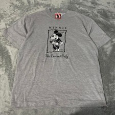 VTG Disney Minnie Mouse 90s Size Medium Graphic Tshirt Embroidered