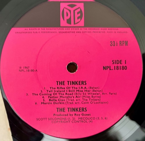 UK FOLK - THE TINKERS - The Tinkers, Vinyl LP, NPL 18180, 1967, UK - Picture 3 of 3