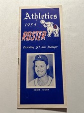 1954 PHILADELPHIA ATHLETICS Media Guide CONNIE MACK Eddie JOOST Bobby SHANTZ 