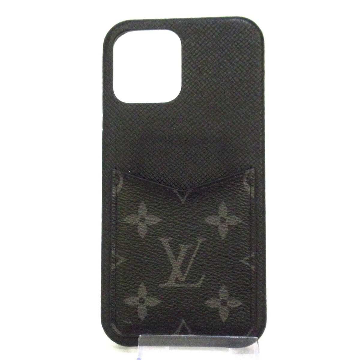 Auth LOUIS VUITTON IPHONE Bumper 12PROMAX M80331 Monogram Eclipse