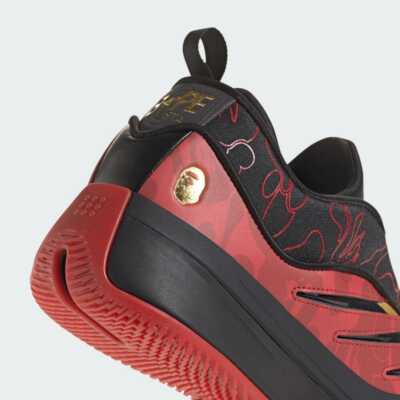 IH0786 A BATHING APE adidas Dame 9 Better Scarlet Core Black