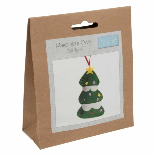 Download Make Your Own Felt Xmas Tree Decoration Kit Trimits Christmas Crafts Gck008 For Sale Online Ebay PSD Mockup Templates