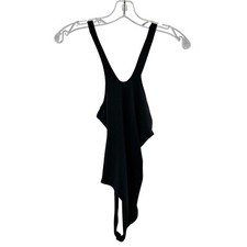 American Eagle Bodysuit Women's Size Small Charcoal Gray Ribbed Sleeveless New