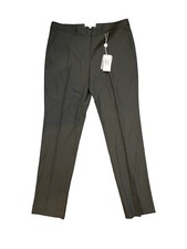 Michael Kors Black Straight Leg Trousers Womens Size 12 BLACK - 695 WOOL ITALY