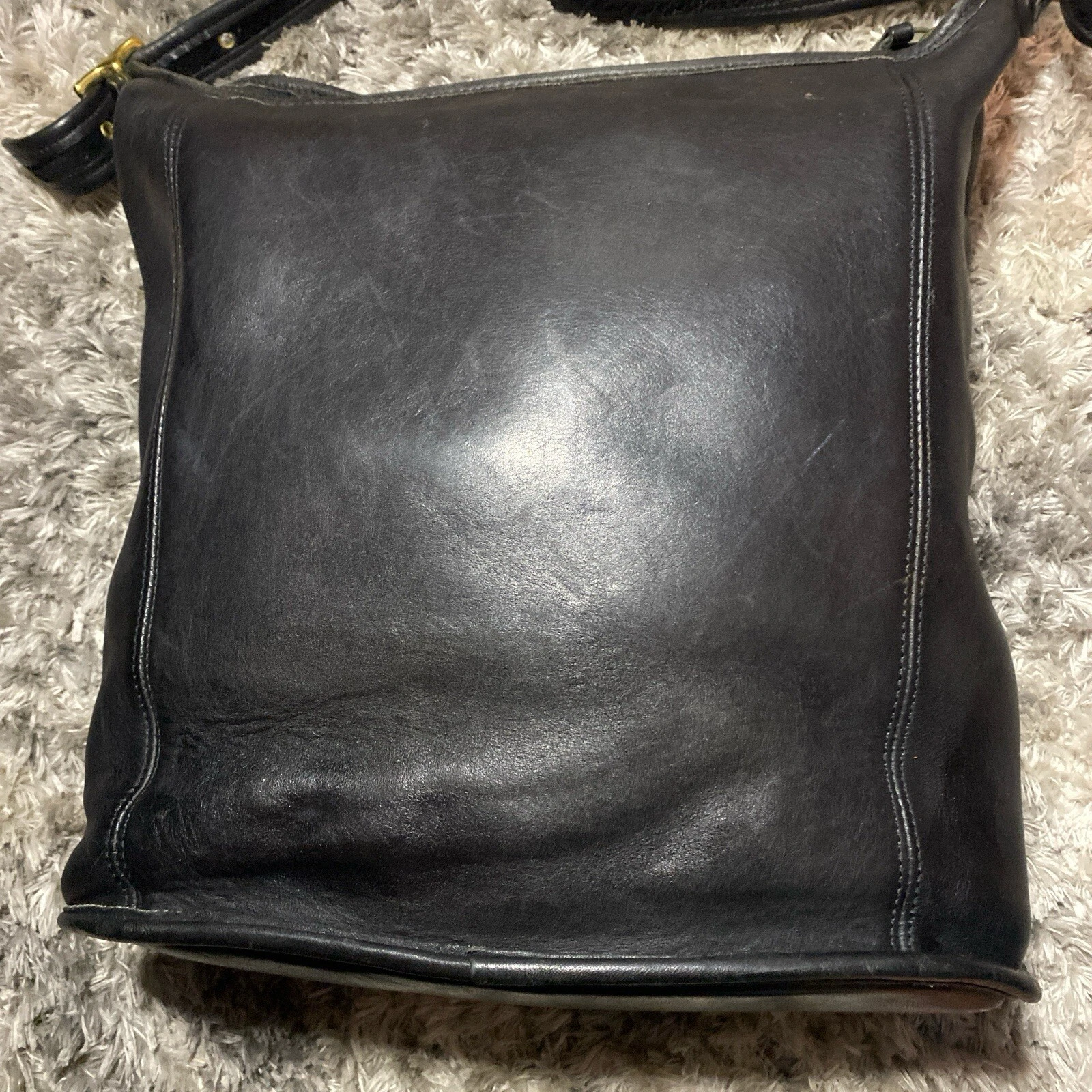 Coach Borsa Borsone Vintage Slim Nero Pelle Costa Rica #9060