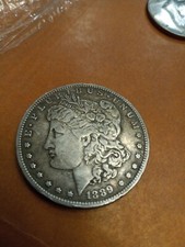 1889 O UNITED STATES of America EAGLE Old SILVER Morgan US Dollar Coin 2