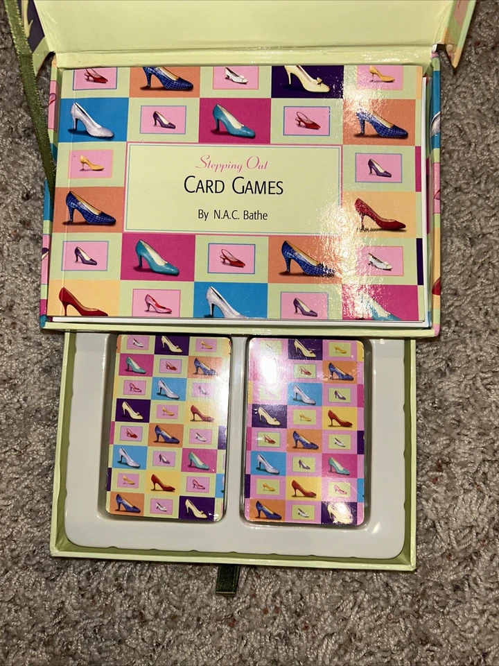 New Card Games by N.A.C Bathe Gift Box Book + 2 decks 36 Card Games New & Sealed - Image 3 of 4