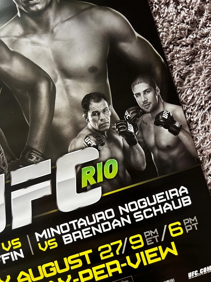 UFC Rio Anderson Silva v  Yushin Okami Official Poster 18x24 Great Shape! - Image 3 of 4