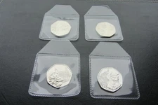 2018&2019 PADDINGTON BEAR 4 x 50p COINS UNC  (FULL SET OF 4 )               M12 