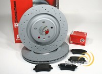 FüR Audi TT Quattro [8J3 8J9] Zimmermann Gelochte Sport Bremsscheiben BeläGe Hin
