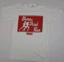 Vintage 1983 Burns Park Run Vtg 80s Race Sport Ann Arbor Michigan USA Rare