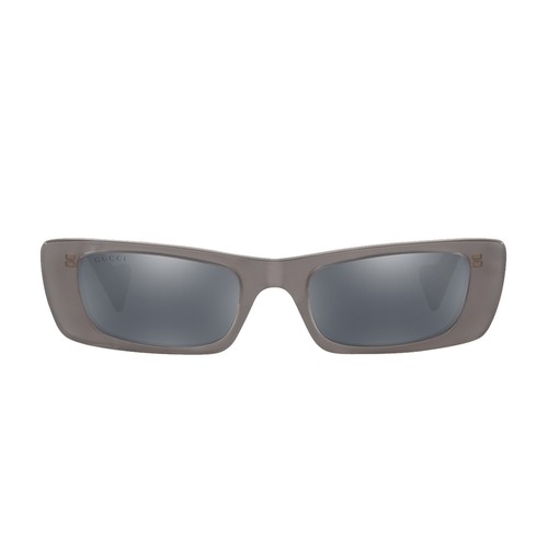 Occhiali da Sole Donna Gucci GG0516S 002 Grigio Squadrati Argento Specchiati  | eBay