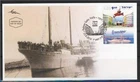 ISRAEL 2014 PALMER GATE HAIFA PORT STAMP ON FDC SEA FISH SHIP BOAT