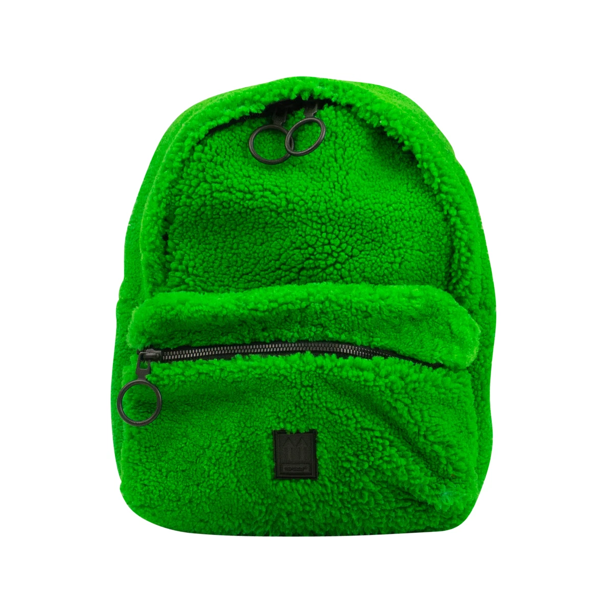 NWT OFF WHITE C O VIRGIL ABLOH Green Fuzzy Fur Binder Backpack