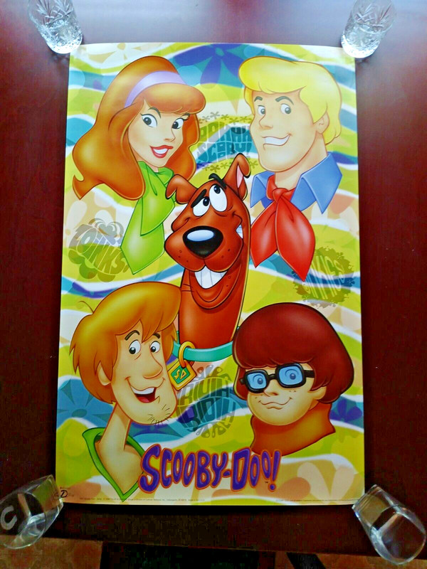 Vintage 1998 Pyramid Posters Scooby-Doo Gang  34" x 22" - Nice!!