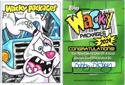 2024 WACKY PACKAGES ANS ARTIST SKETCH CARD SOME RABBIT by BOBBY BLAKEY 1122