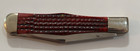 Winchester USA Coke Bottle Folding Hunter Knife 9-1/2" Red Jigged Bone NICE!! — photo 1