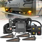 For Kawasaki Mule Pro-FXT UTV Turn Signal Street Legal Kit Horn Plug Play SXS