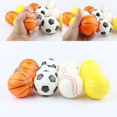Stressabbau-Spielzeug PU Hüpfball Hand Übung Solide Weich Squeeze Ball-Zappeln