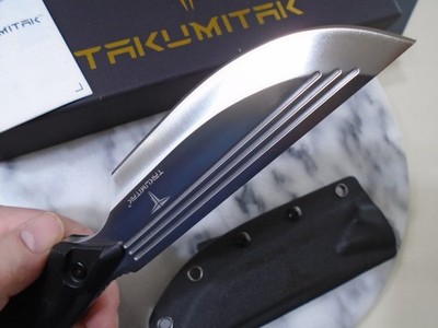Takumitak Hunter Skinner Knife 5mm Full Tang Fixed Blade D2 G10 Kydex TKF207SL