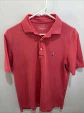 Vineyard Vines Men's Performance Golf Polo Shirt Size Small Solid Salmon Color