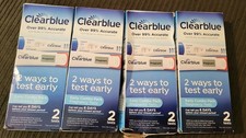 4 Clearblue Early Combo Pack Pregnancy Tests 2 Tests Each EXP: 10/27 READ