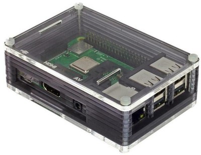 Raspberry Pi Gehäuse Pimoroni  Pibow 3 B PIM-340 schwarz *NEU*