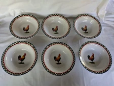 Ella's Rooster International Tableworks Bob Timberlake Set of 6 Cereal Bowls