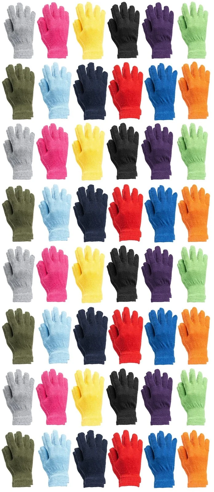 48 Pairs of Winter Gloves For Men Woman, Bulk Pack Warm Winter Thermal Gloves