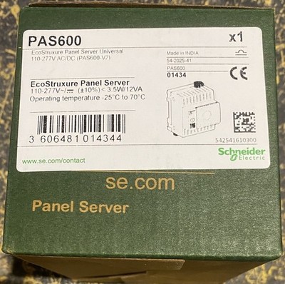 Neu SCHNEIDER ELECTRIC PAS600 ECOSTRUXURE PANEL SERVER