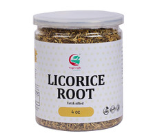 Licorice Root 4Oz, Cut and Sifted, 100 Pure Natural Dried Licorice Root, Prem