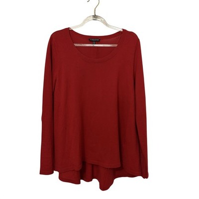Eileen Fisher 100% Merino Wool Sweater Top PM Quiet Luxury Capsule Transitional
